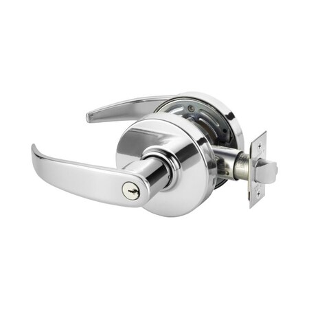Sargent Storeroom Cylindrical Lock Grade 2 with P Lever and L Rose and ASA Strike and LA Keyway Bright Chrom 287G04LP26